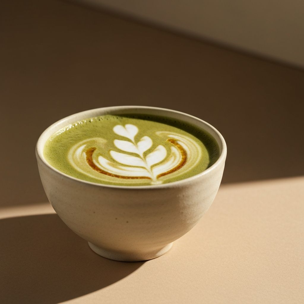 Roasted Hojicha Latte